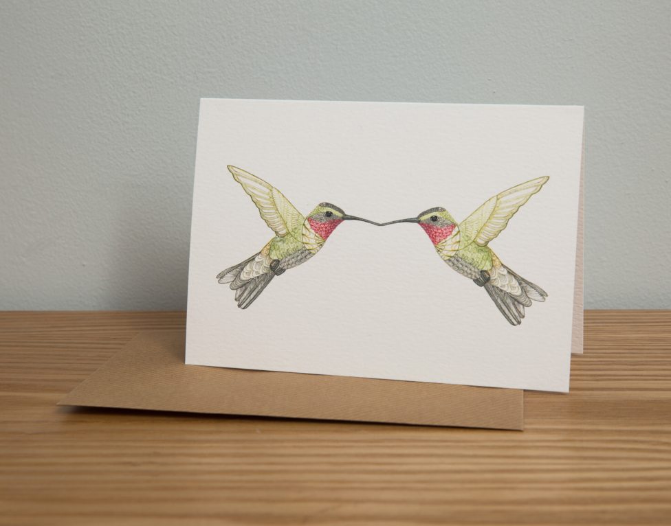 Hummingbirds Greeting Card